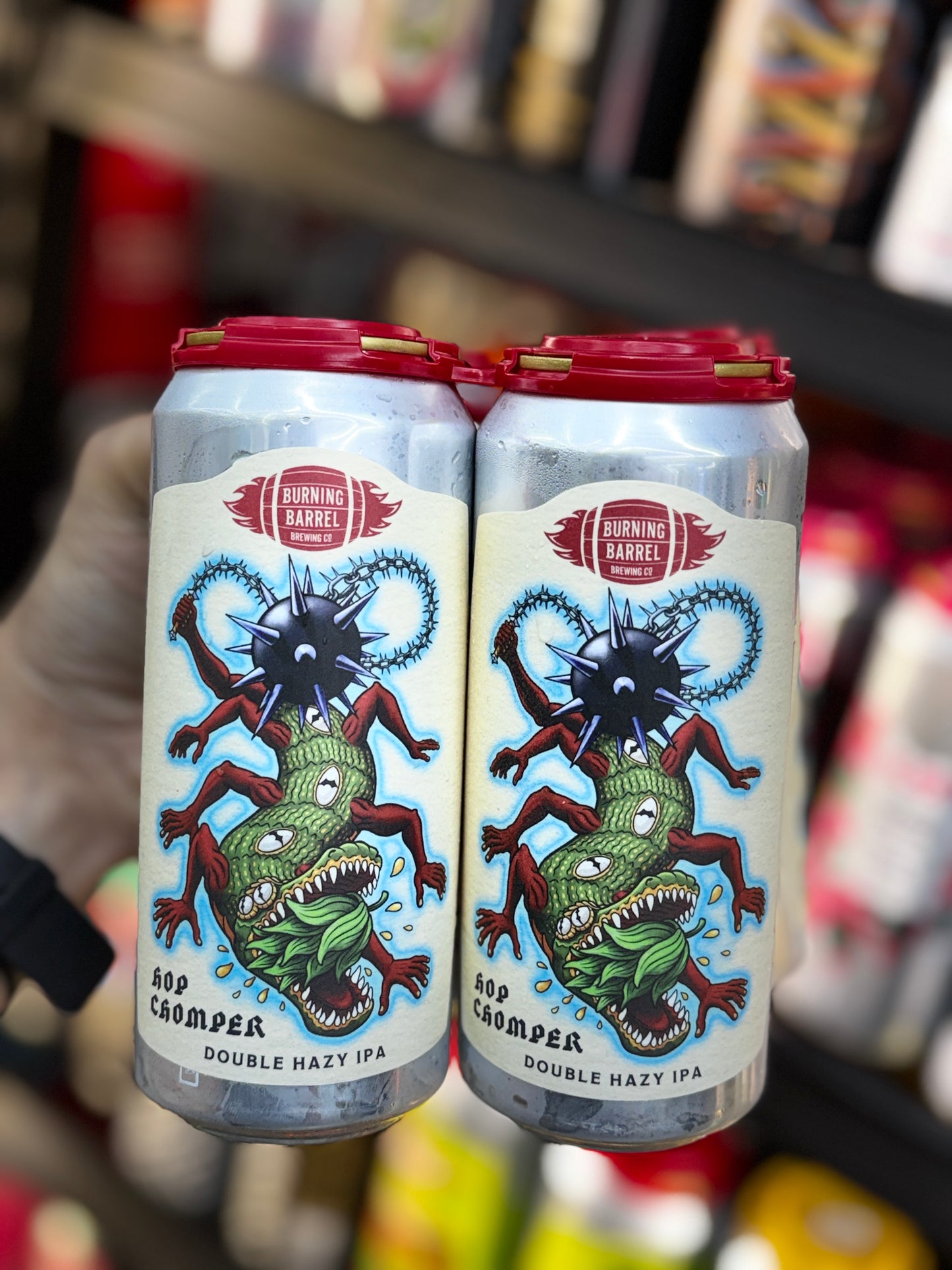 Burning Barrel Brewing Hop Chomper Double Hazy IPA - 4-Pack, 16oz Cans