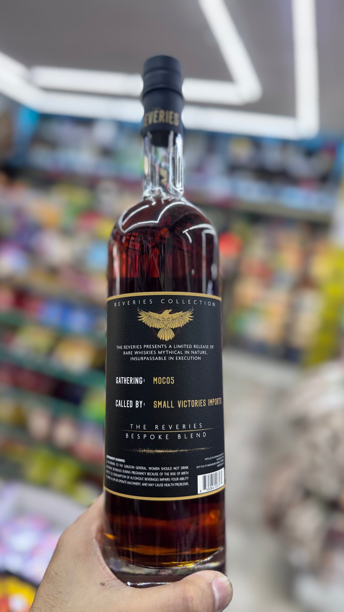 The Reveries Murder of Crows Bespoke Blend Straight Bourbon – Batch 1, MOC05 (Small Victories Imports) 750ml.