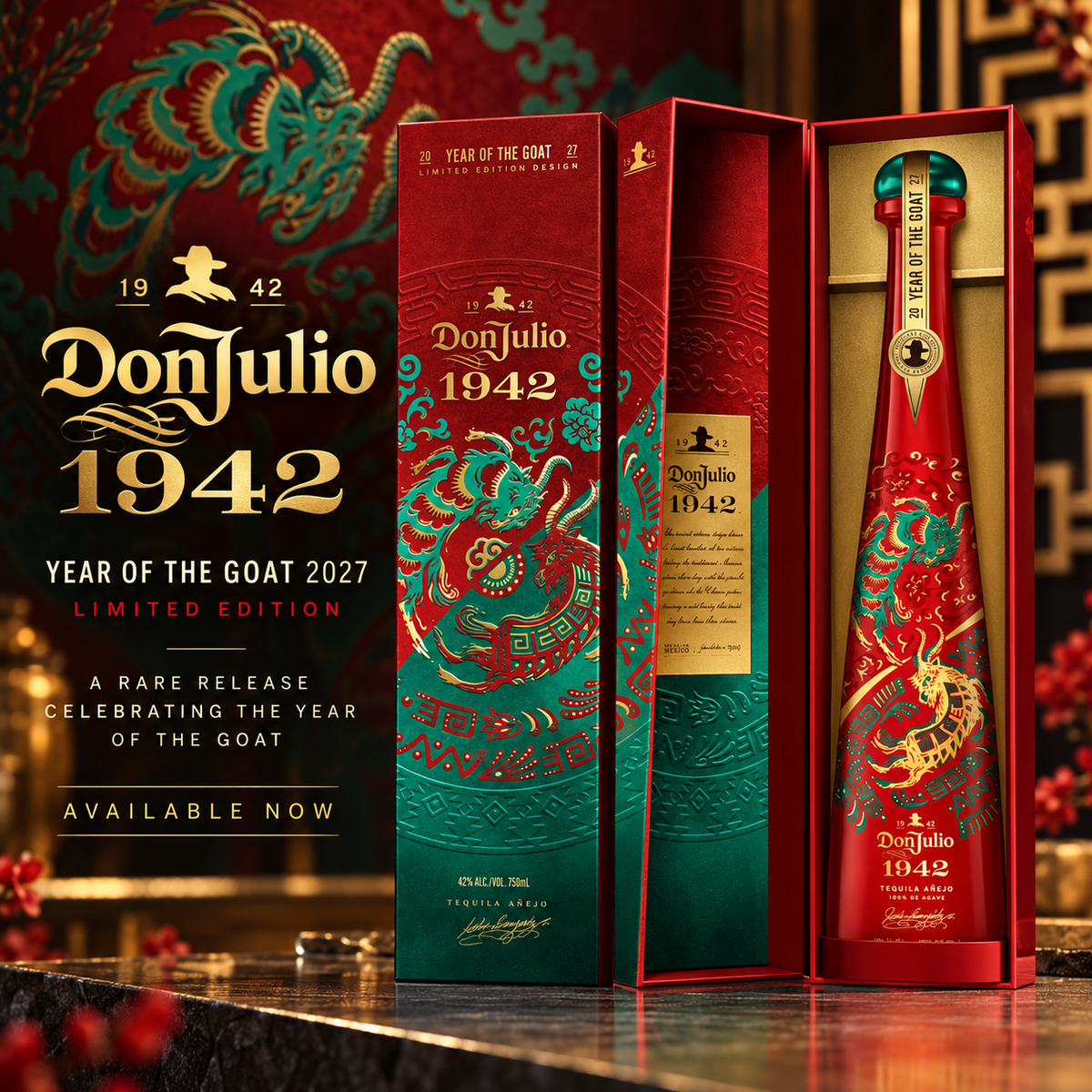 Don Julio 1942 Añejo Tequila – Year of the Goat 2027 Limited Edition 750mL