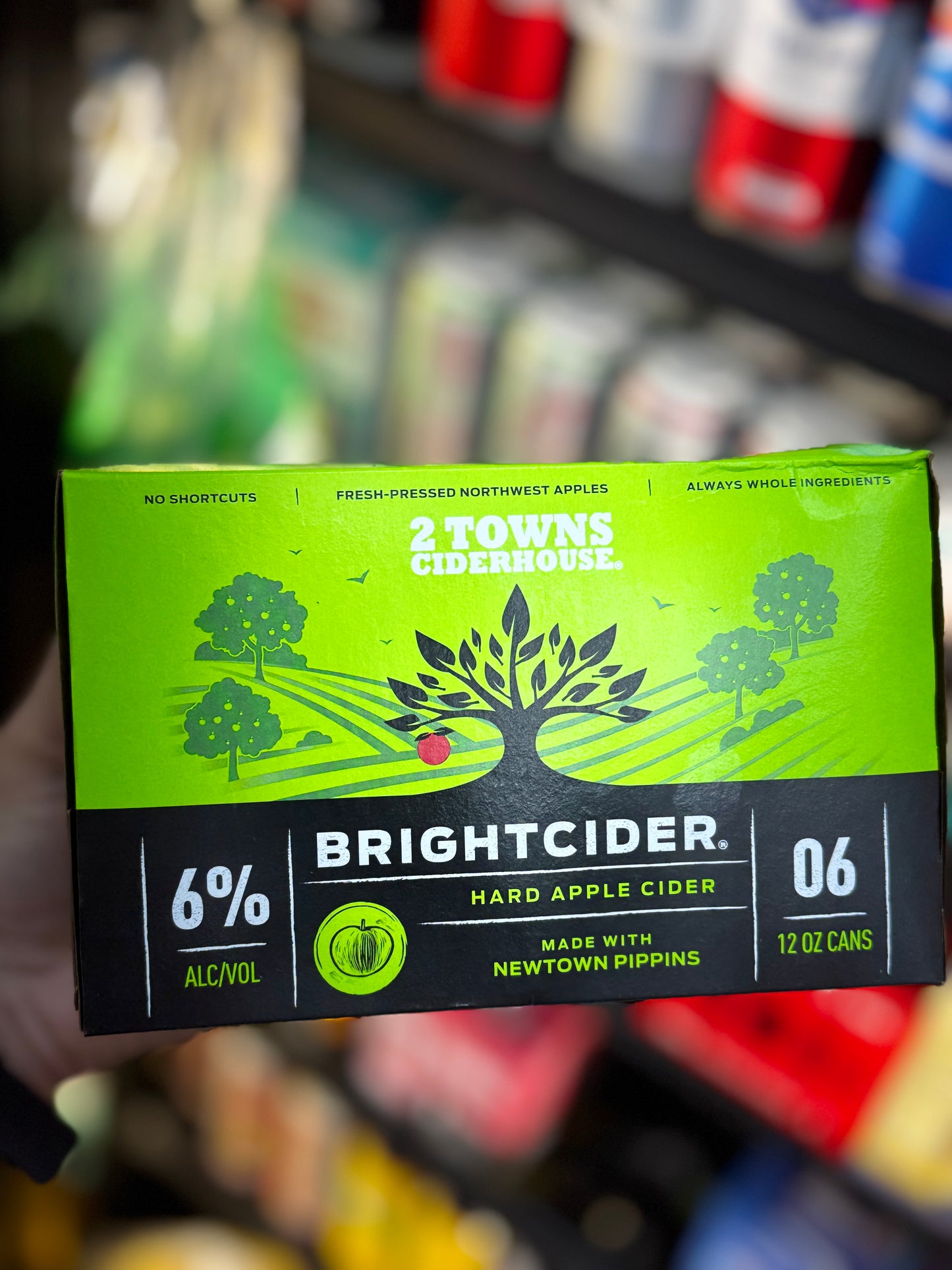 2 Towns Ciderhouse Brightcider Hard Apple Cider - 6 Pack Cans