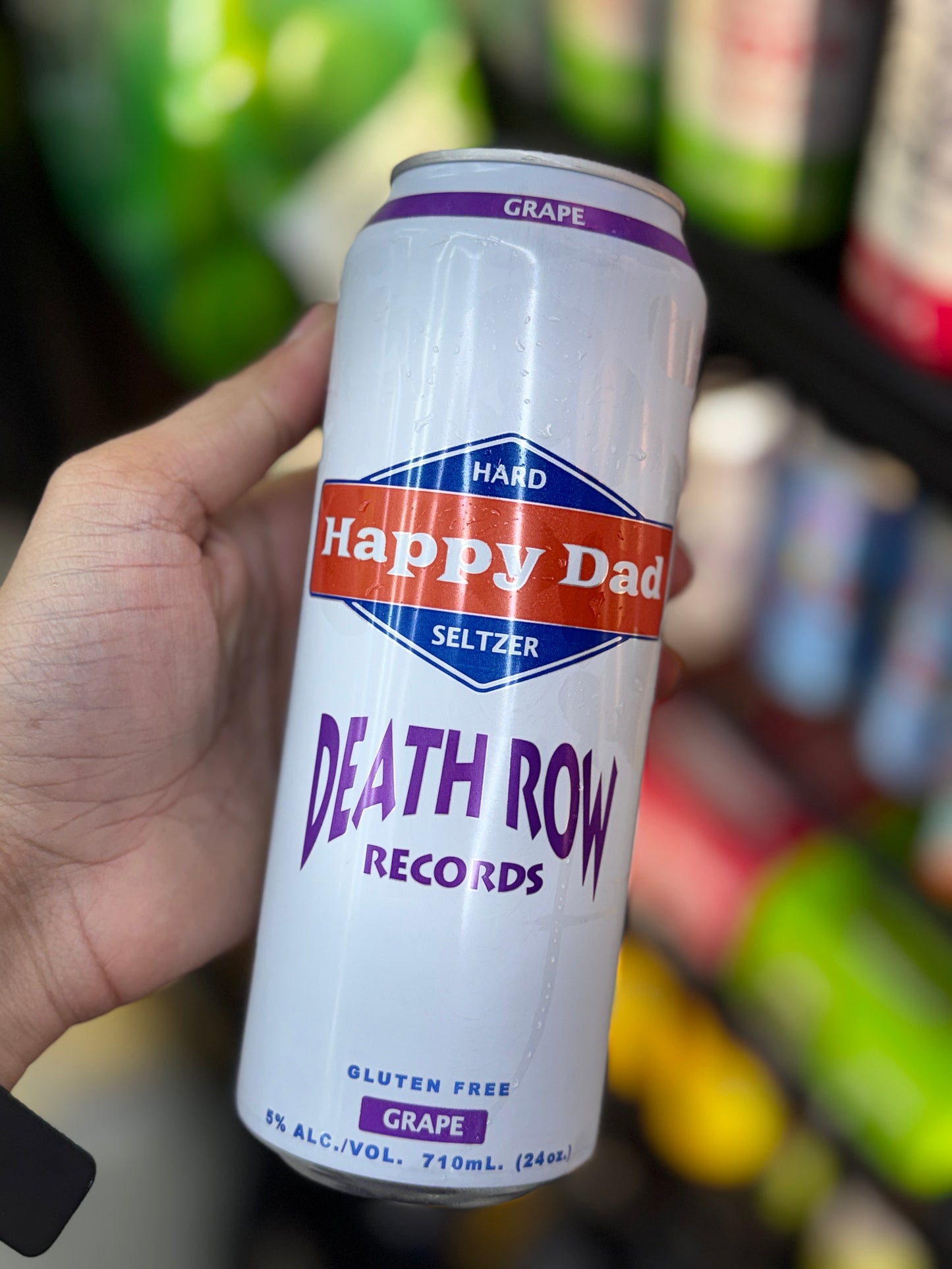 Happy Dad Hard Seltzer Grape (Death Row Records) - Single Can