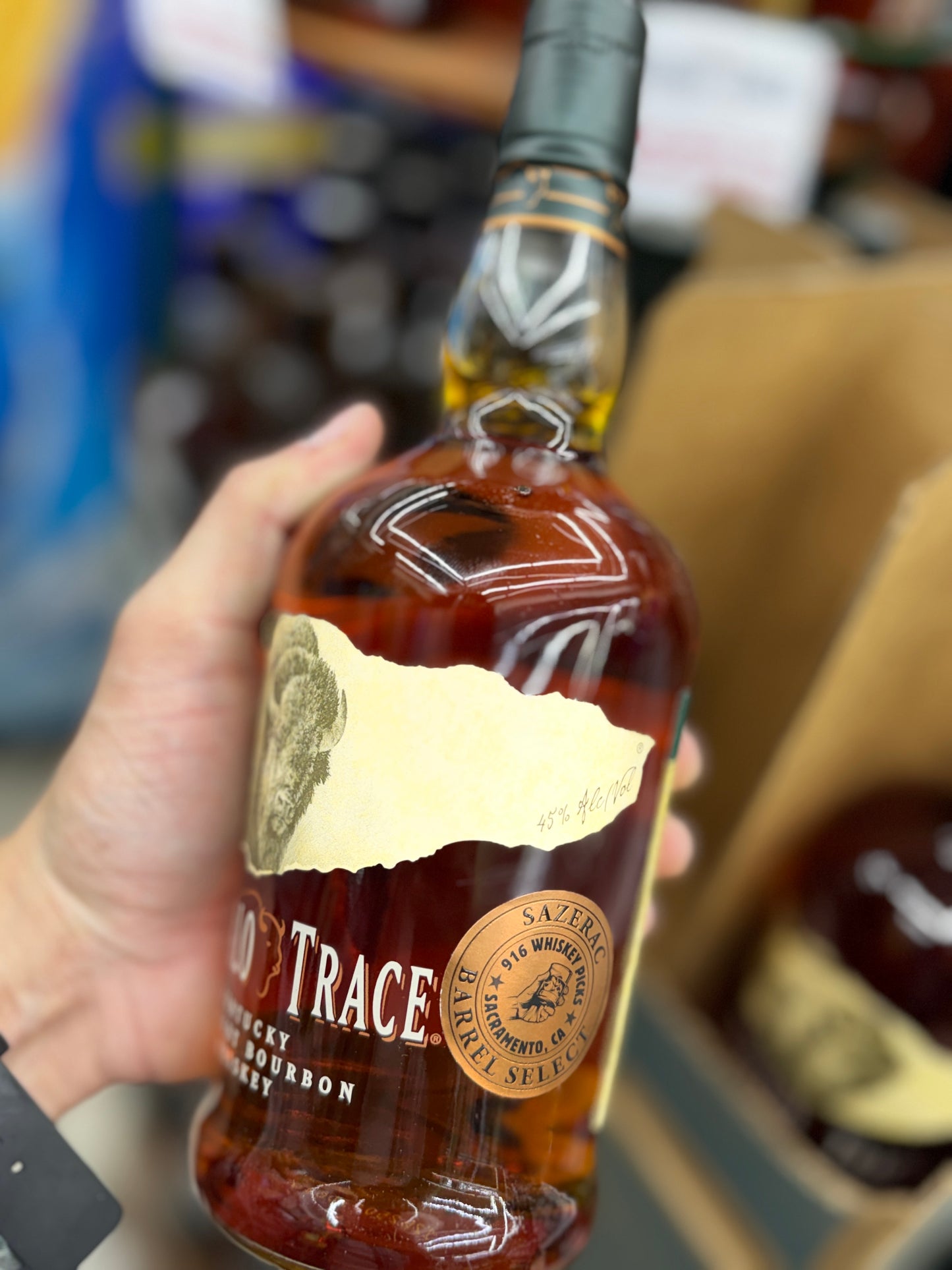 BUFFALO TRACE SINGLE BARREL SELECT KENTUCKY STRAIGHT BOURBON WHISKEY 750ML