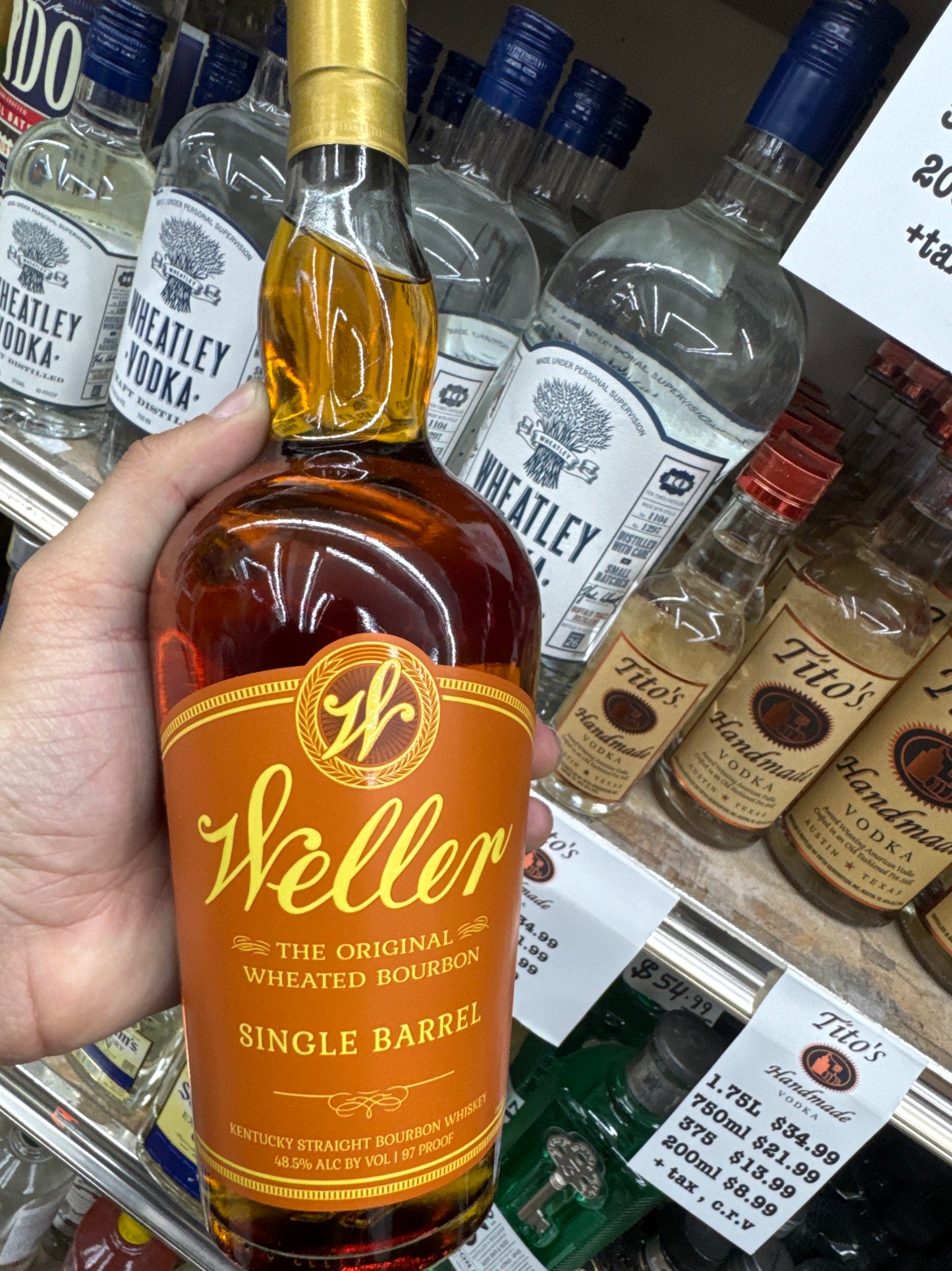 Weller Single Barrel Bourbon 750ML