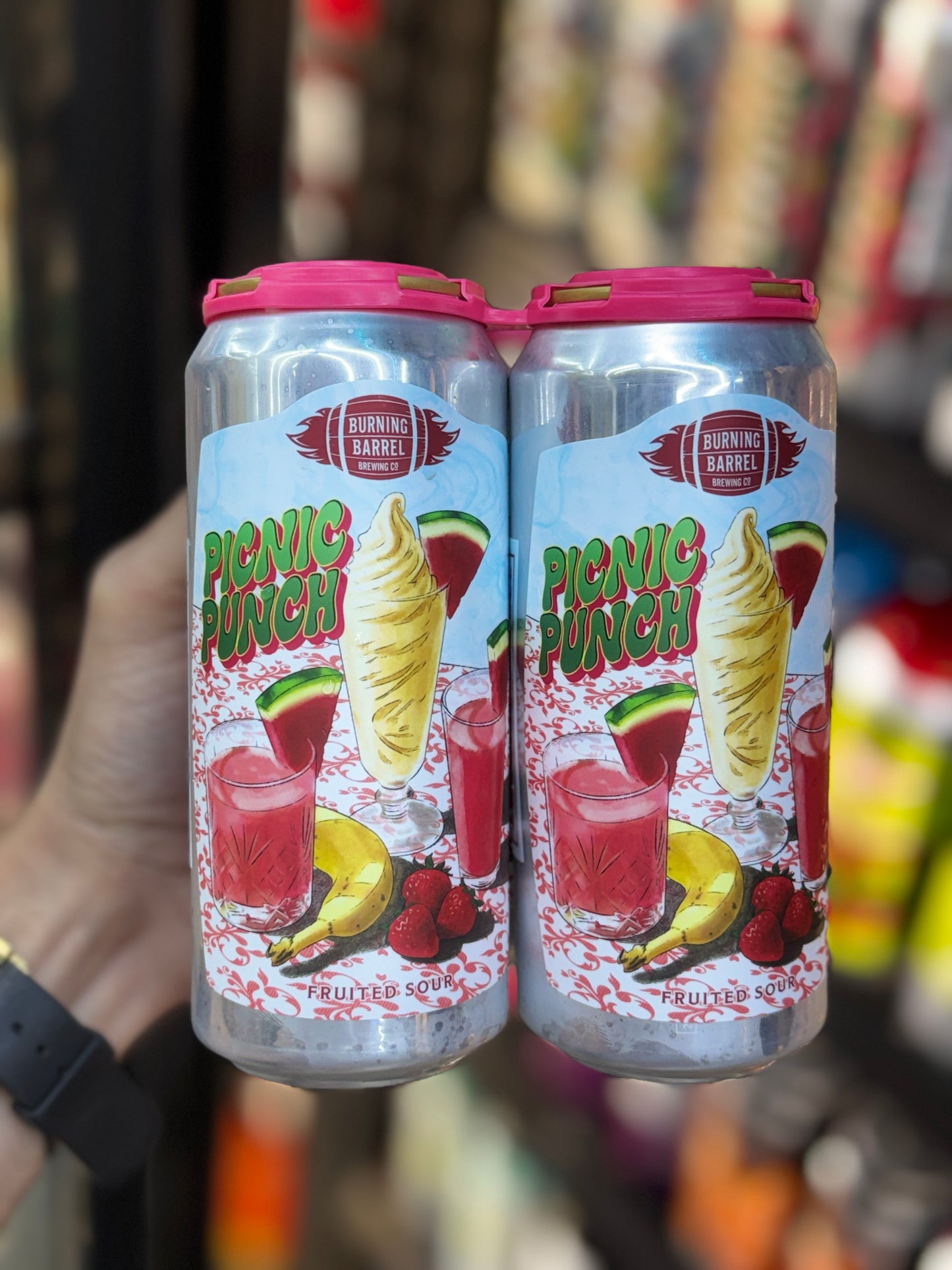 Burning Barrel Picnic Punch Fruited Sour 16oz Cans (4-Pack)
