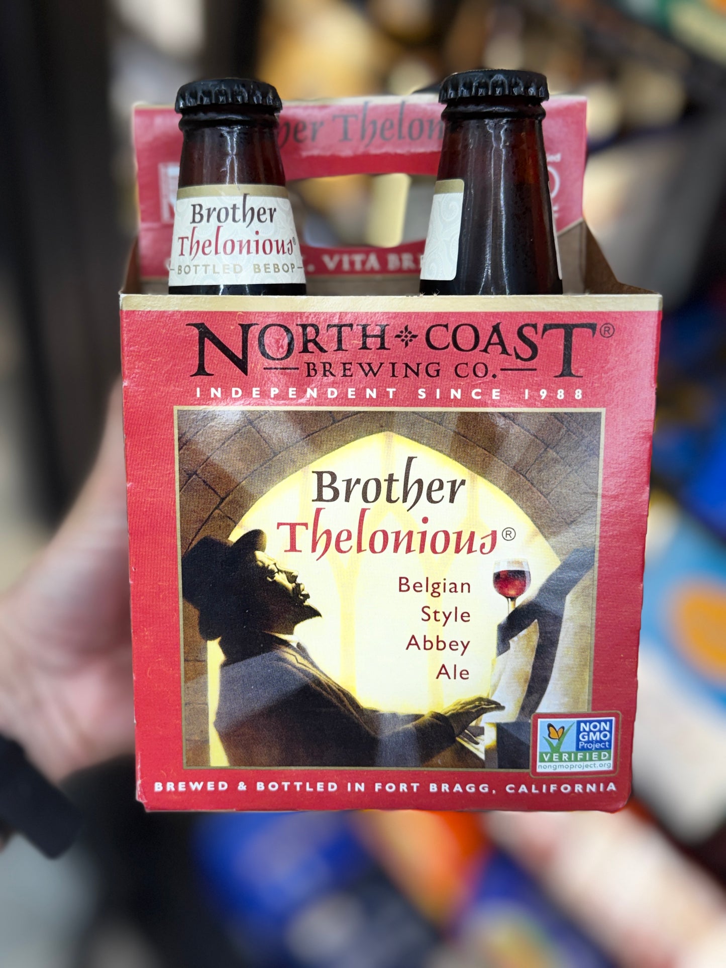 North Coast Brother Thelonious Belgian Style Abbey Ale - 4 Pack Bottles