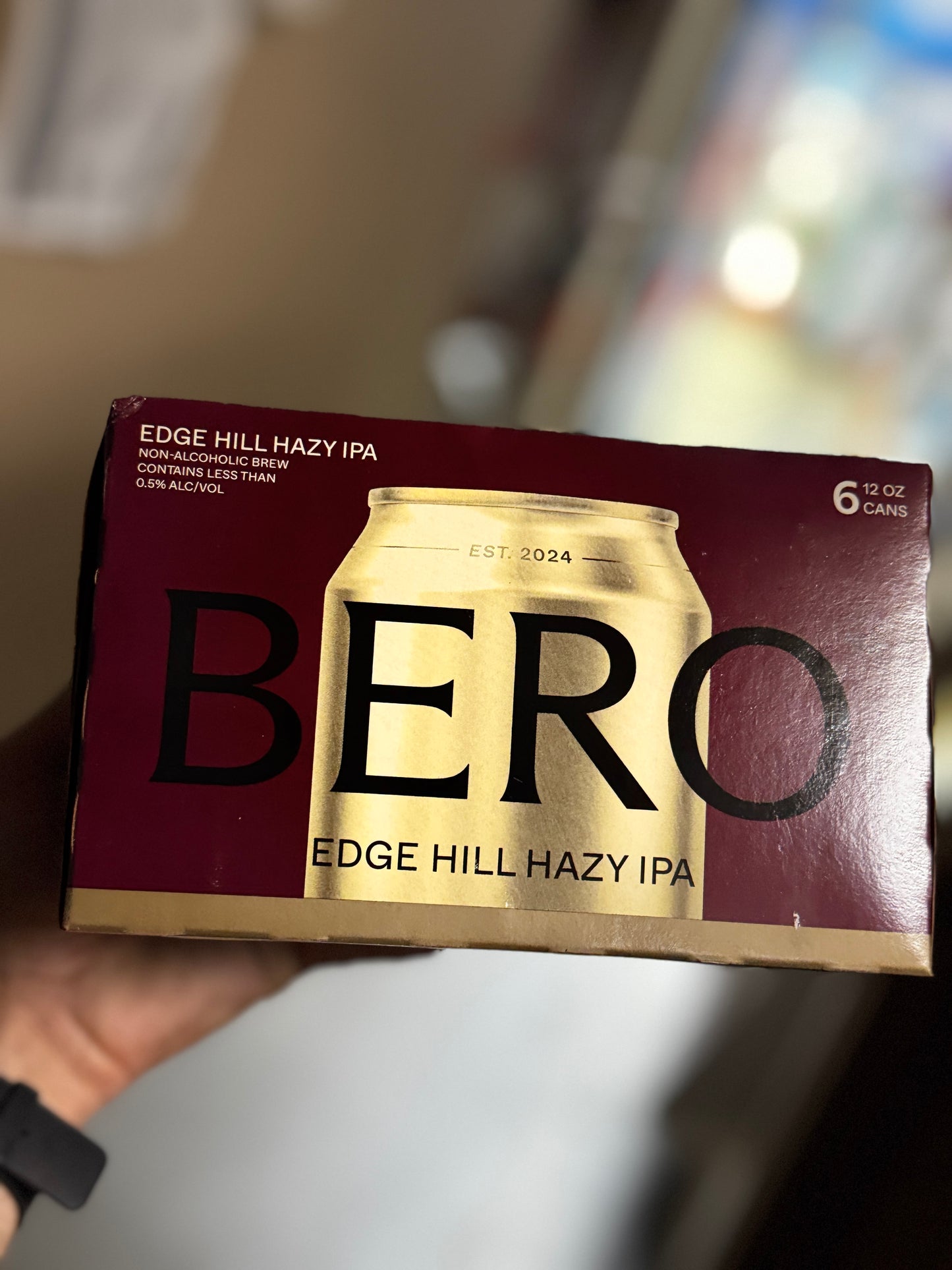 BERO Edge Hill Hazy IPA - Non-Alcoholic - 6 Pack Cans
