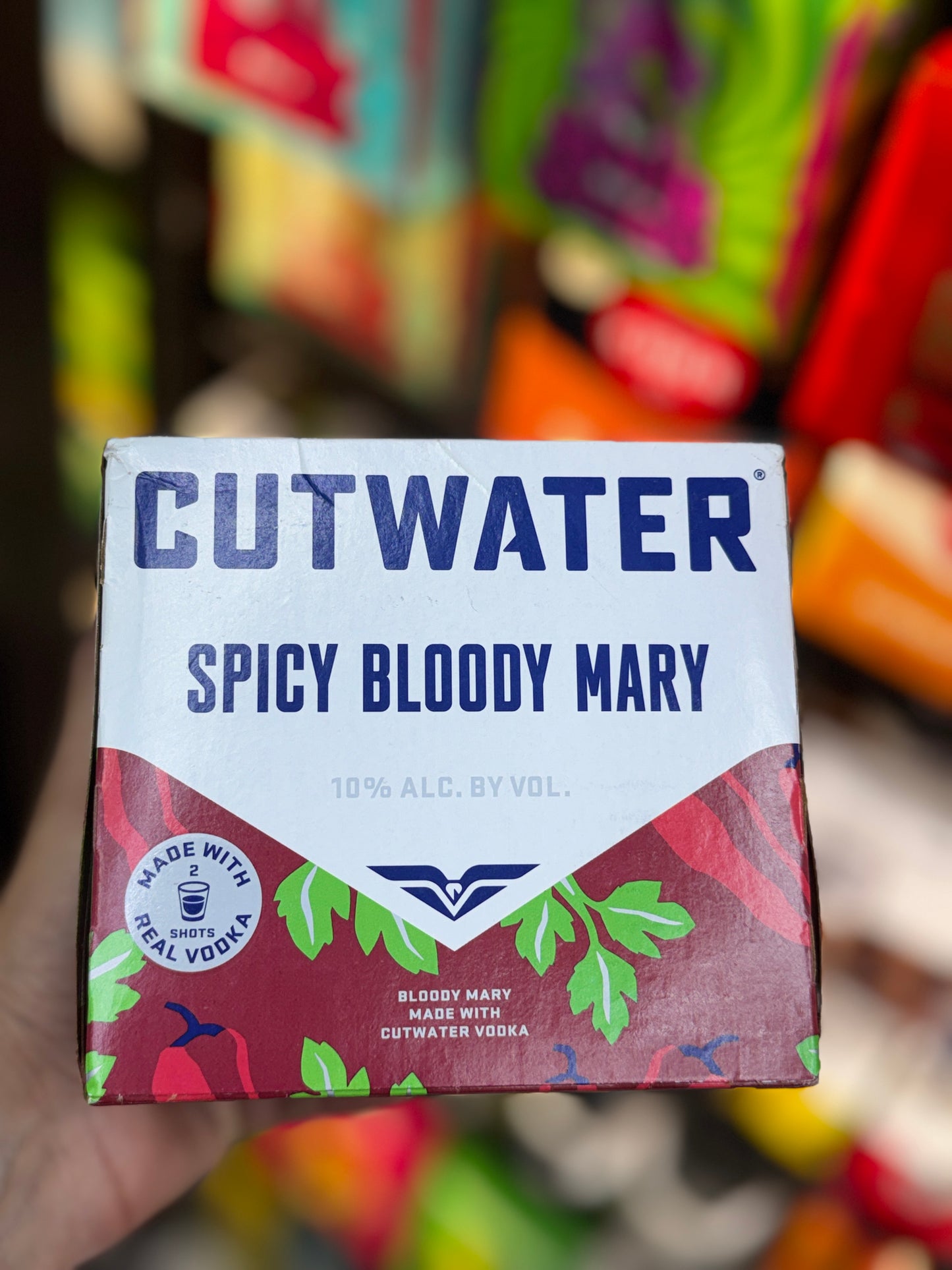 Cutwater Spicy Bloody Mary Canned Cocktail 4-Pack | 10% ABV Ready-to-Drink