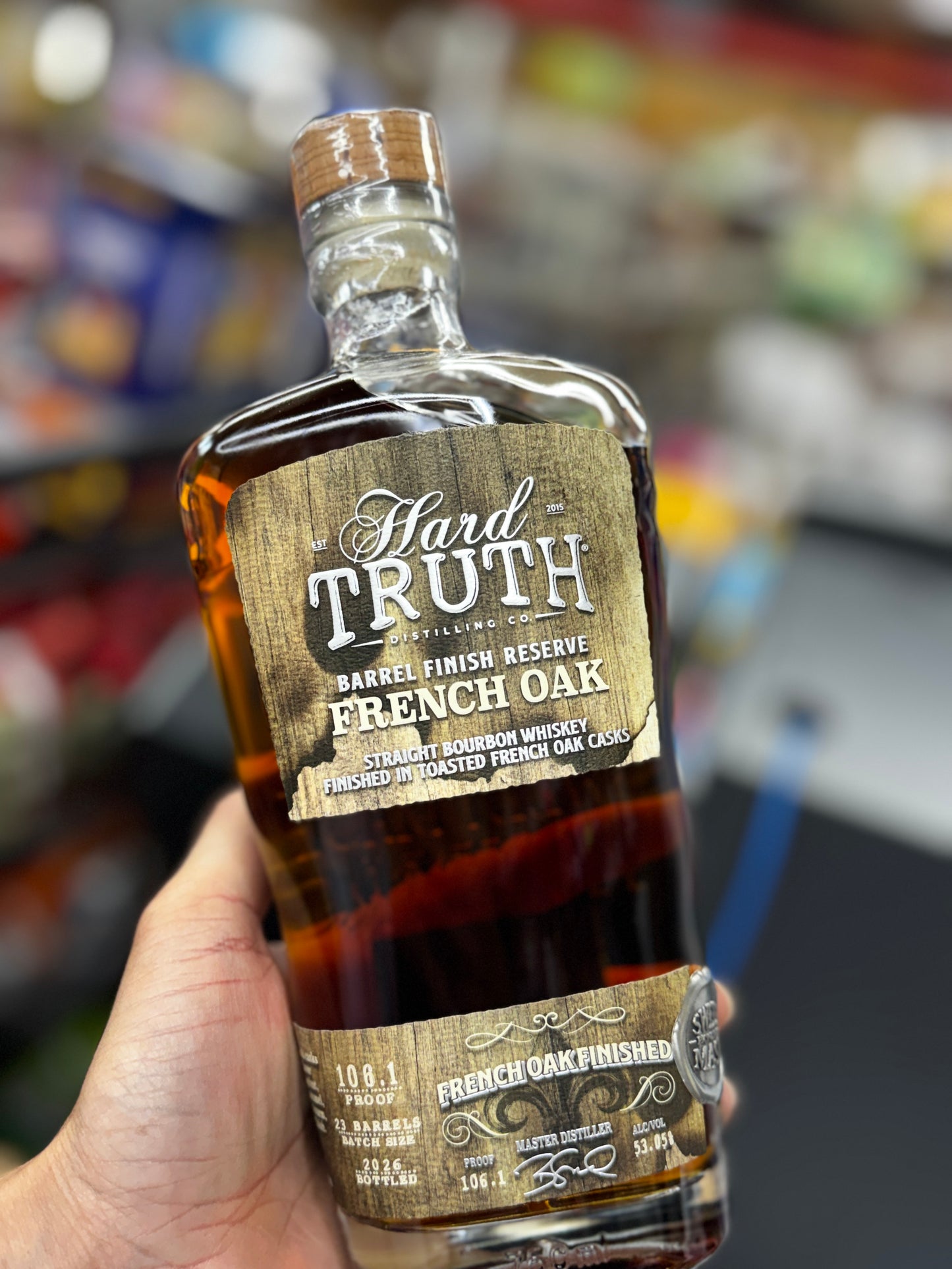 Hard Truth French Oak Finished Reserve Straight Bourbon Whiskey 750ml
