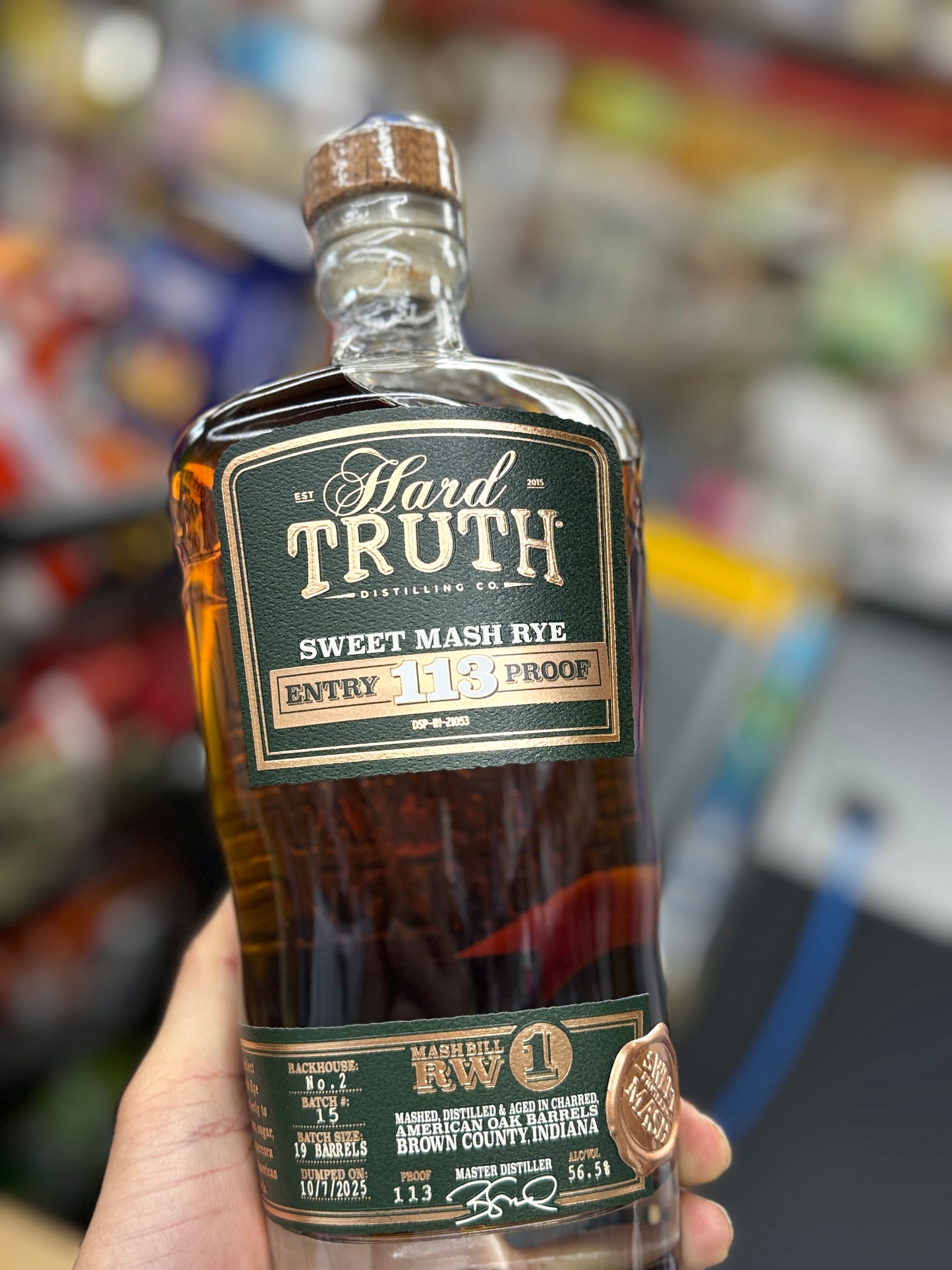 Hard Truth Sweet Mash Rye Whiskey 113 Proof