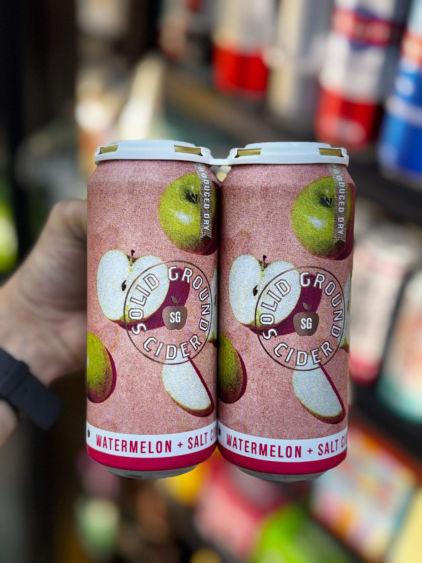 Solid Ground Cider Watermelon + Salt Cider - 4 Pack Cans