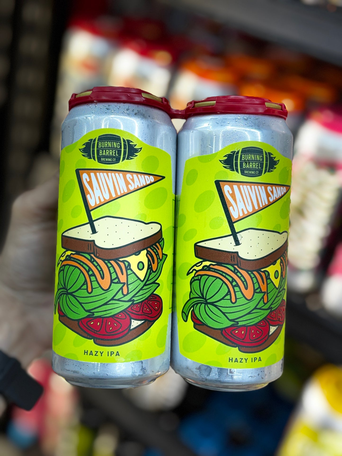 Burning Barrel Brewing Sauvin Sando Hazy IPA - 4-Pack, 16oz Cans