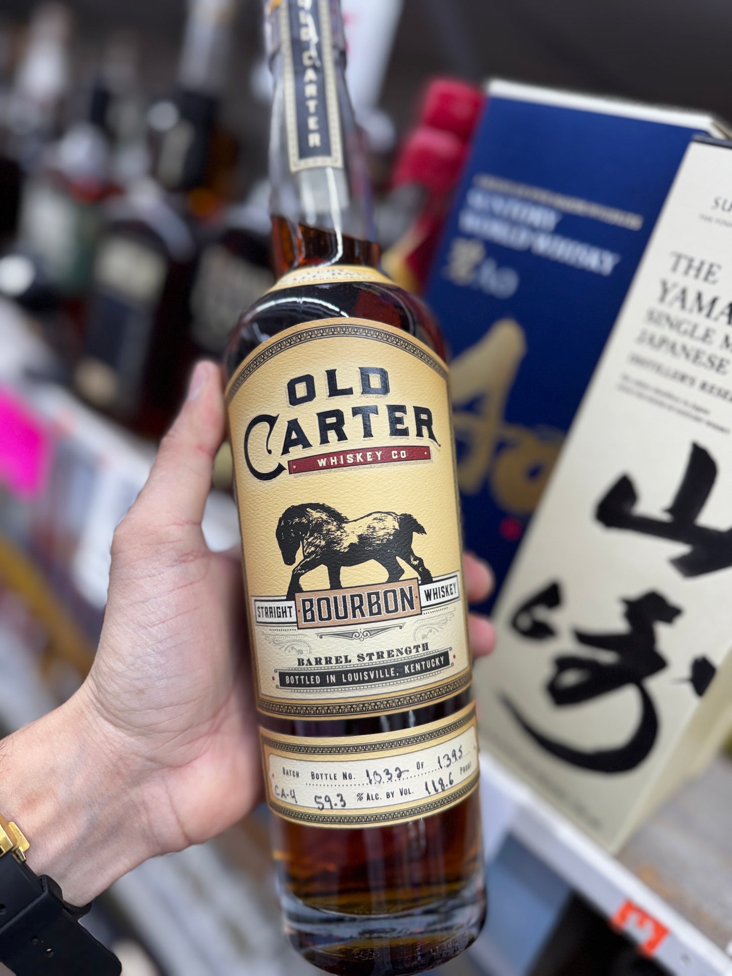 OLD CARTER STRAIGHT BOURBON WHISKEY BARREL STRENGTH