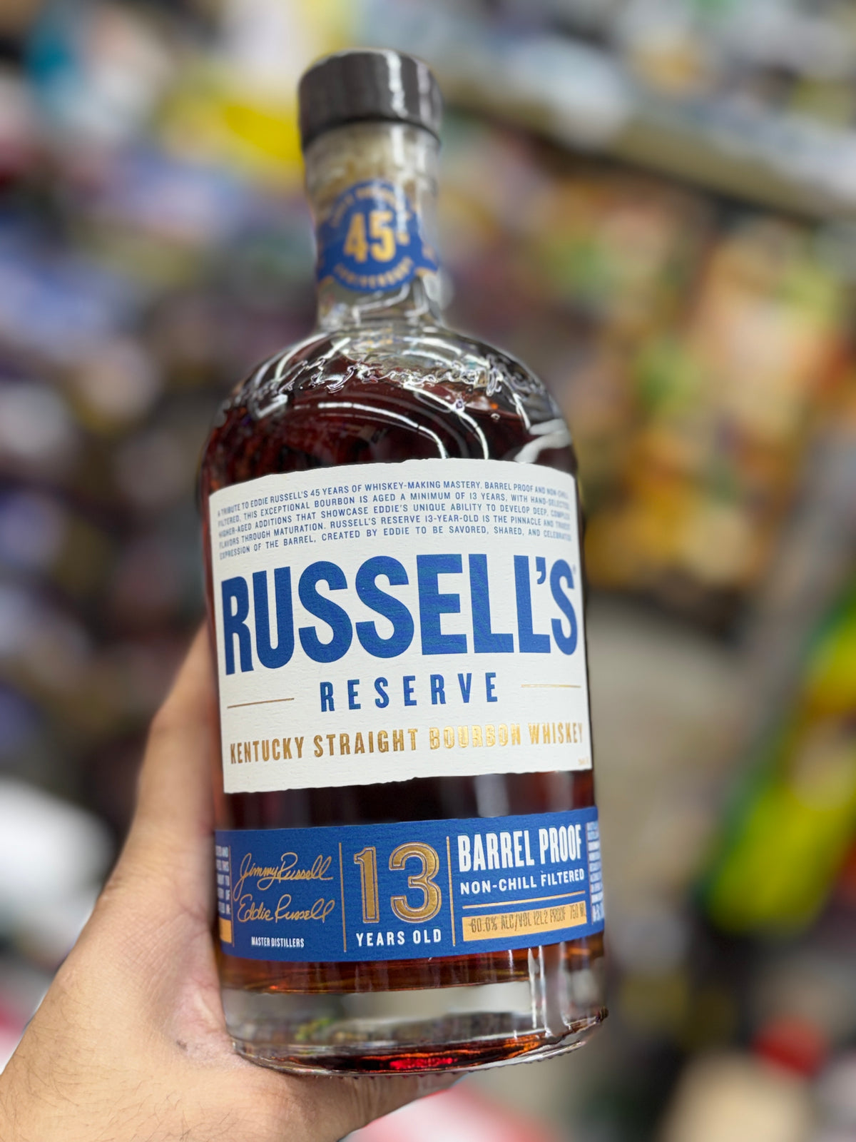 Russell's Reserve 45th anniversary 13-Year Barrel Proof Bourbon 750mL