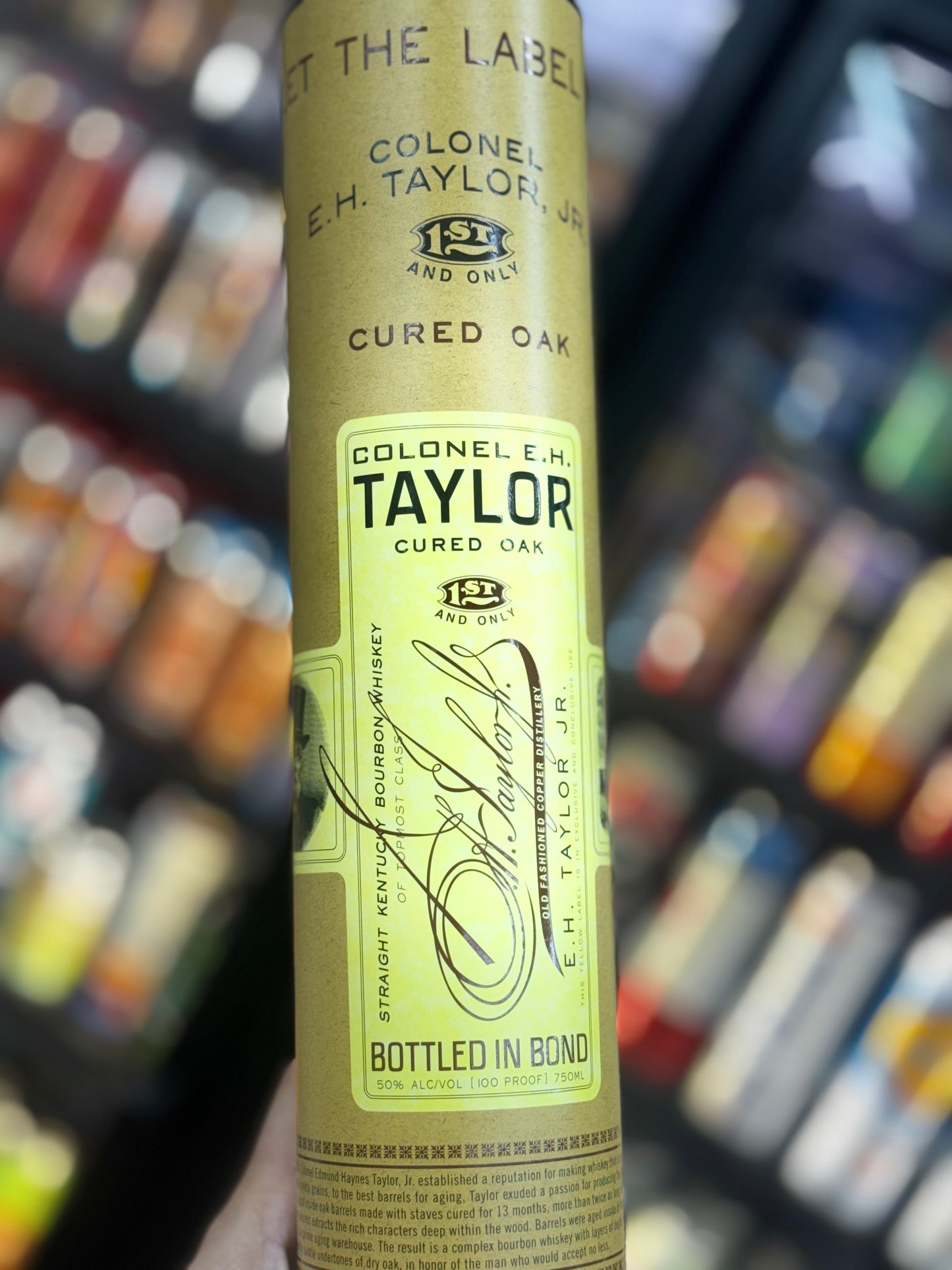 Colonel E.H. Taylor 'Cured Oak' Straight Kentucky Bourbon Whiskey 2026 release 750ml