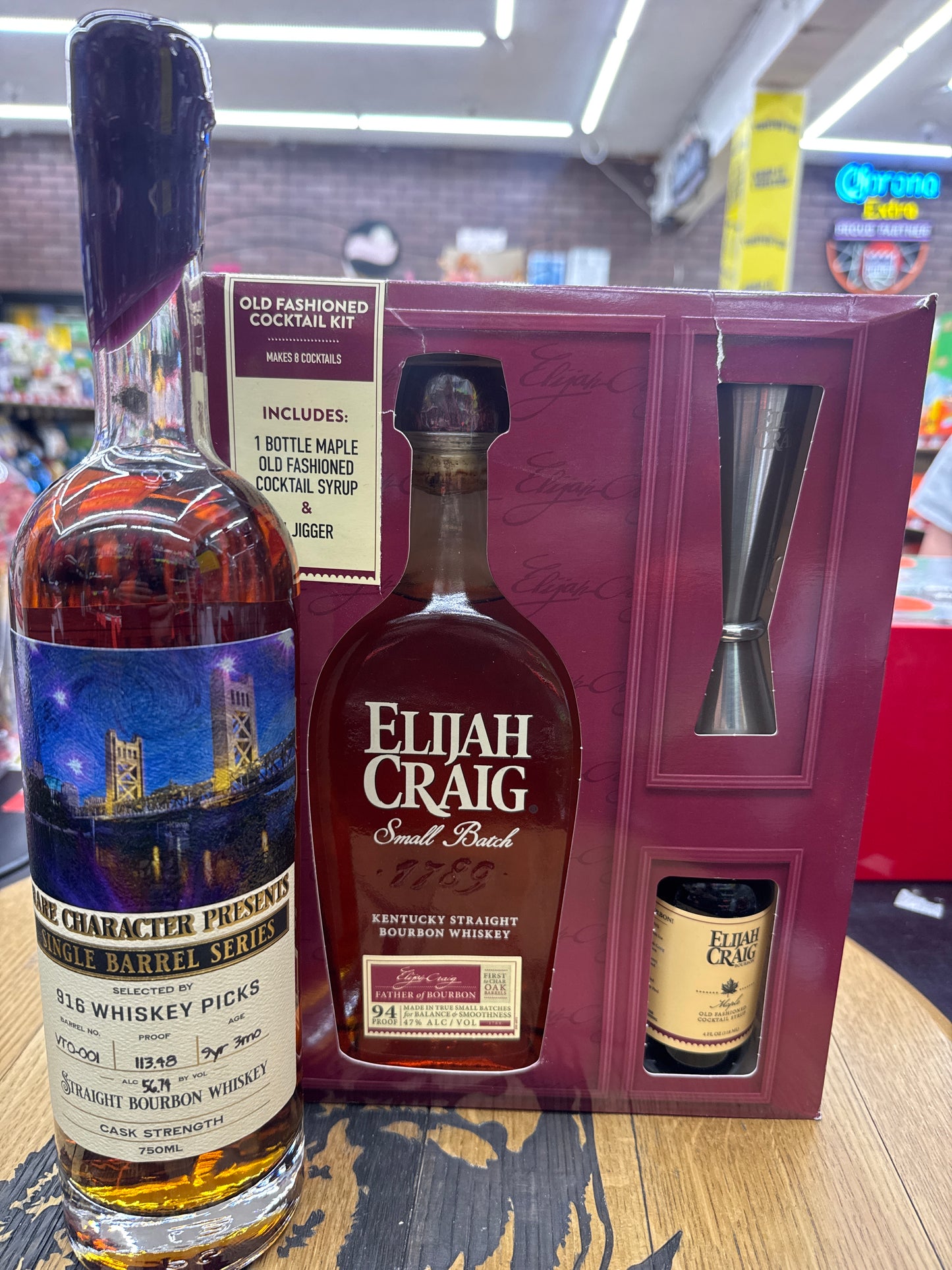 Rare Character store pick 2 bottle combo with Elijah Craig