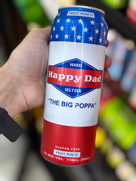 Happy Dad Hard Seltzer Fruit Punch "The Big Poppa" - Single Can