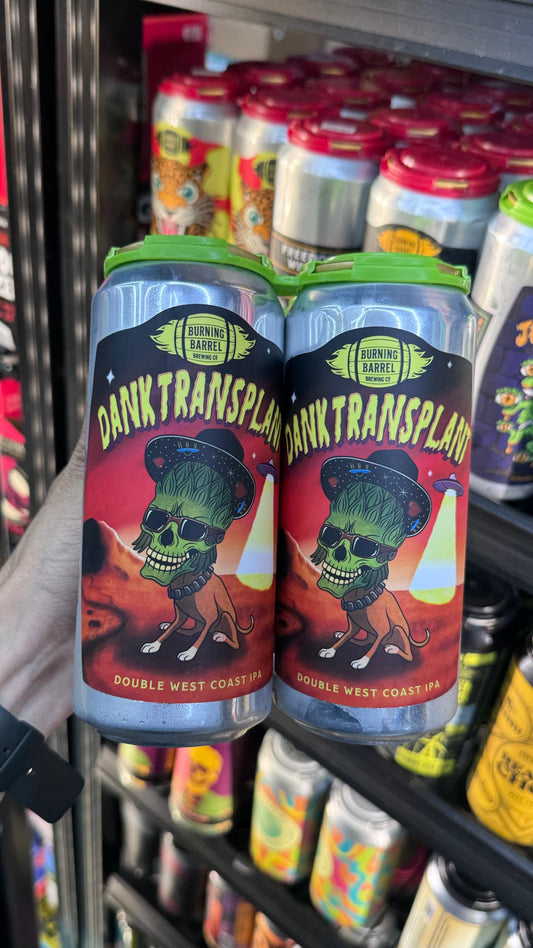 Burning Barrel Dank Transplant Double West Coast IPA 16oz Cans (4-Pack)