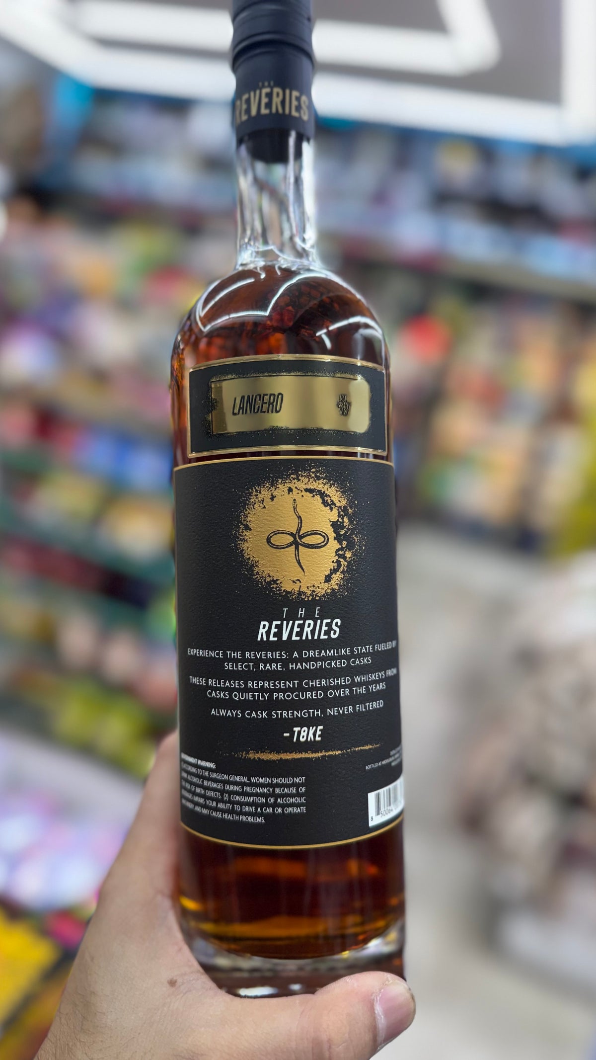 The Reveries 'Lancero' 9 Year Single Barrel Barrel Strength Straight Bourbon (Cask #27091) 750ml.