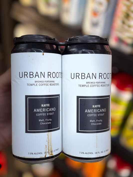 Urban Roots Kaffe Americano Coffee Stout - 4 Pack Cans