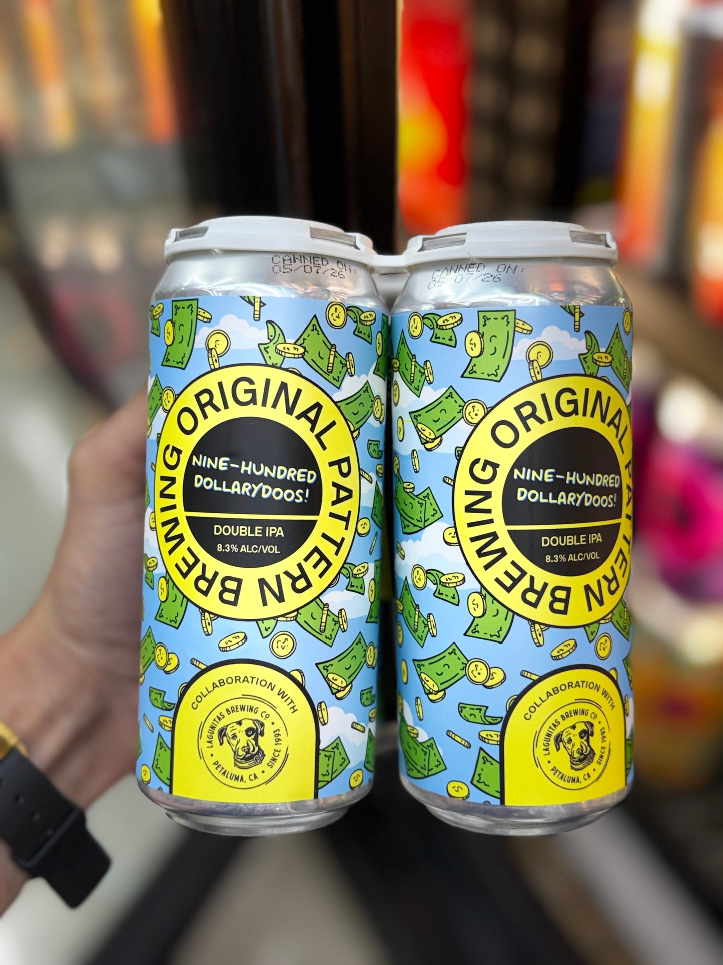 Original Pattern Nine-Hundred Dollarydoos! Double IPA - 4 Pack Cans
