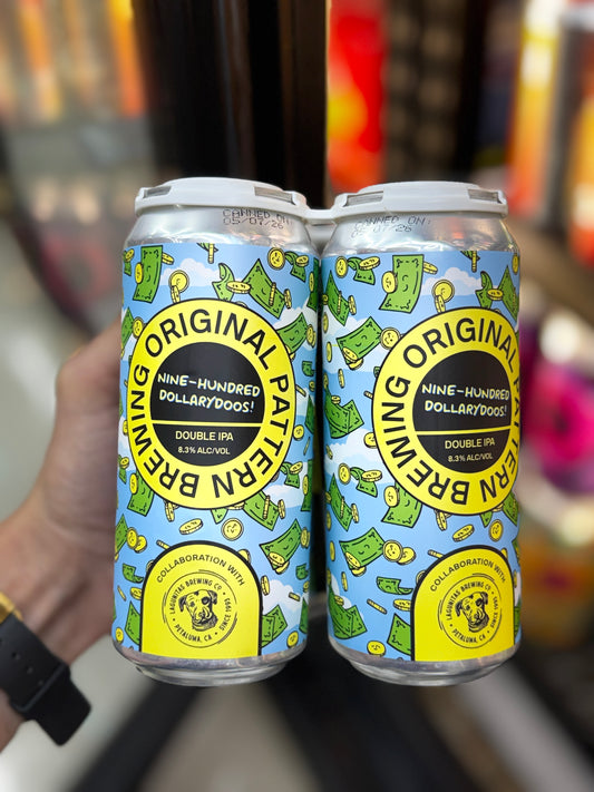 Original Pattern Nine-Hundred Dollarydoos! Double IPA - 4 Pack Cans