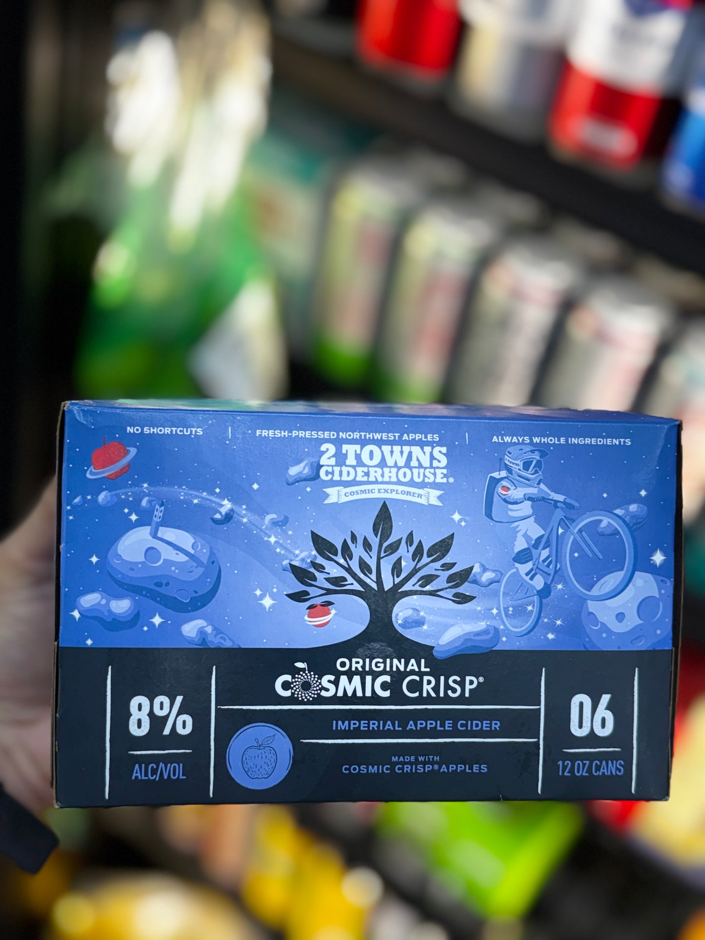 2 Towns Ciderhouse Original Cosmic Crisp Imperial Apple Cider - 6 Pack Cans