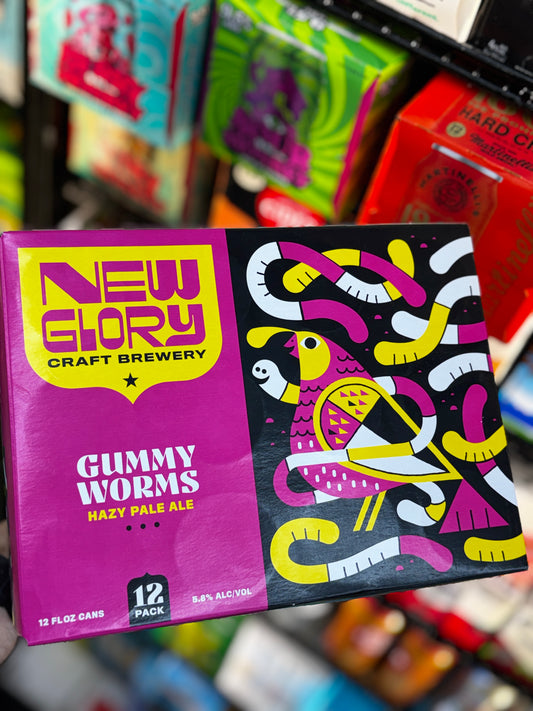 New Glory Craft Brewery Gummy Worms Hazy Pale Ale 12-Pack | 5.8% ABV