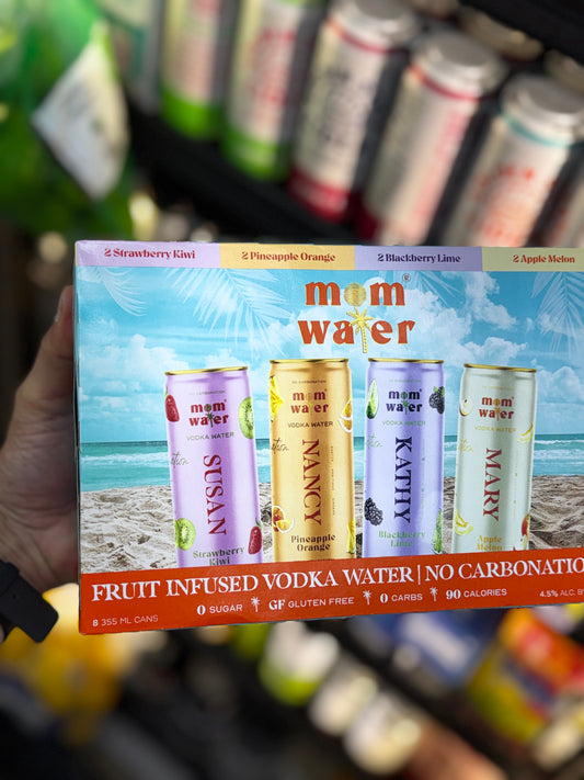 Mom Water Variety Pack Vodka Water - 8 Pack Cans