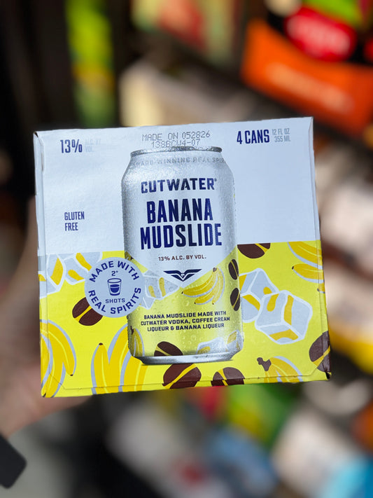 Cutwater Banana Mudslide Canned Cocktail 4-Pack | 13% ABV Dessert Cocktail