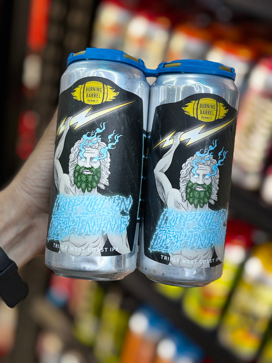 Burning Barrel Brewing Joyful Lightning Triple West Coast IPA - 4-Pack, 16oz Cans