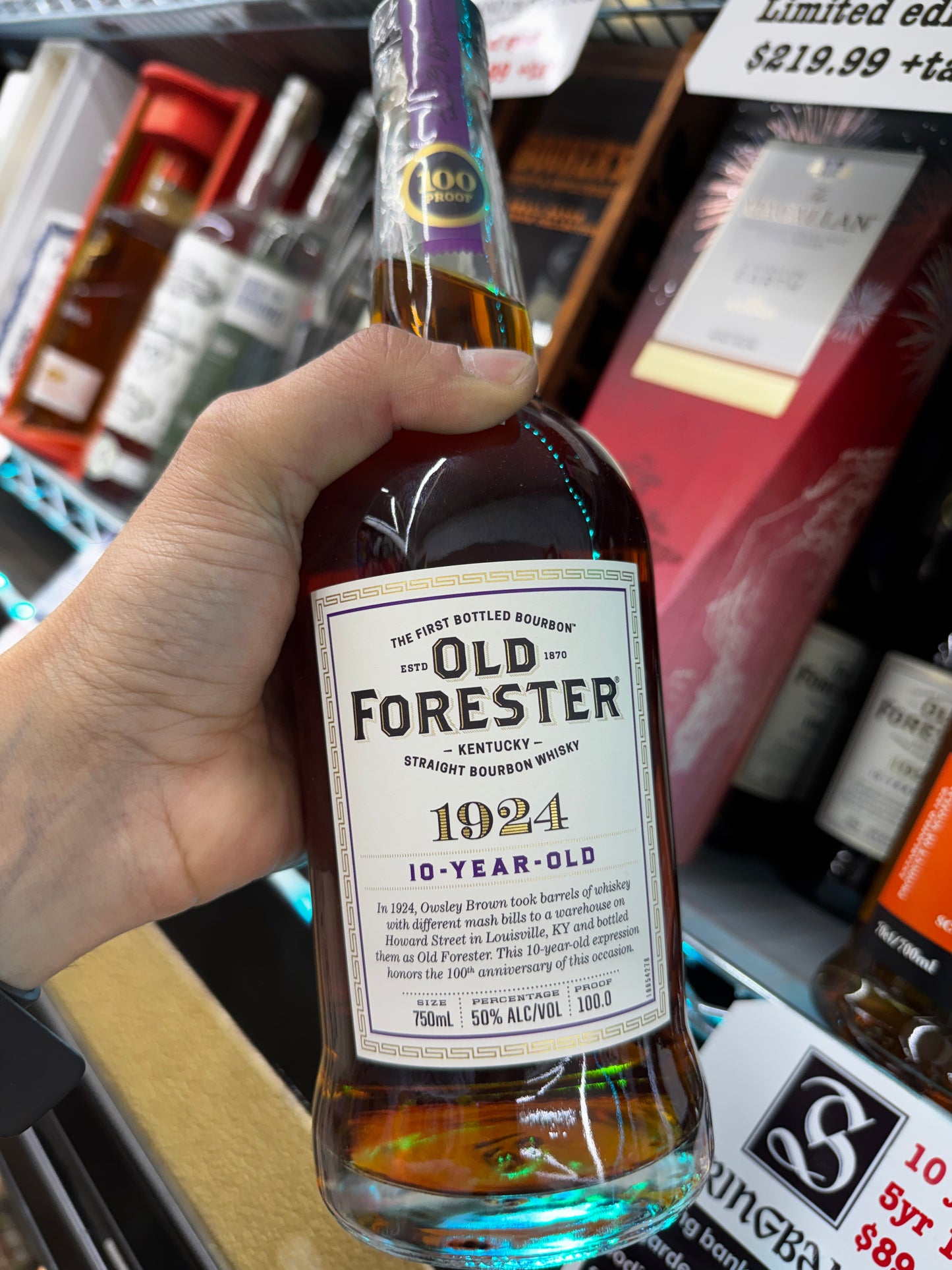 Old Forester 1924 10 Year Old Kentucky Straight Bourbon Whiskey