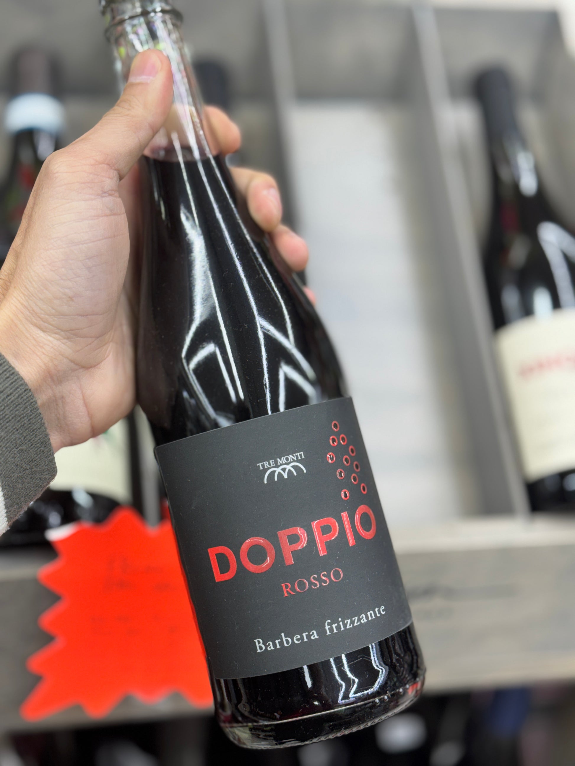 Doppio Rosso Barbera Frizzante Tre Monti – Sparkling Emilia-Romagna Barbera