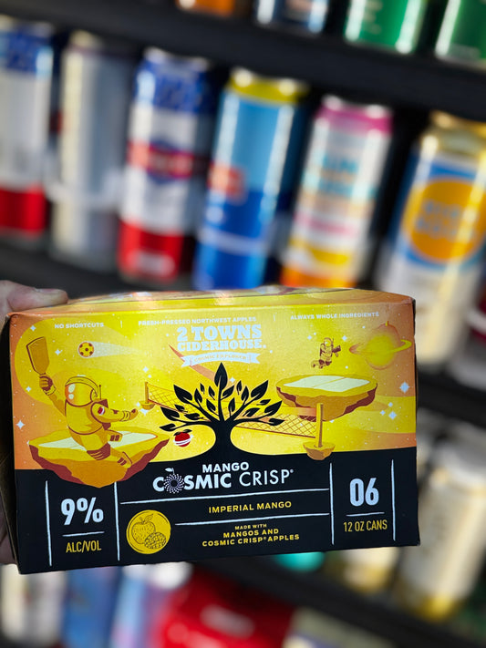 2 Towns Ciderhouse Mango Cosmic Crisp Imperial Cider - 6 Pack Cans