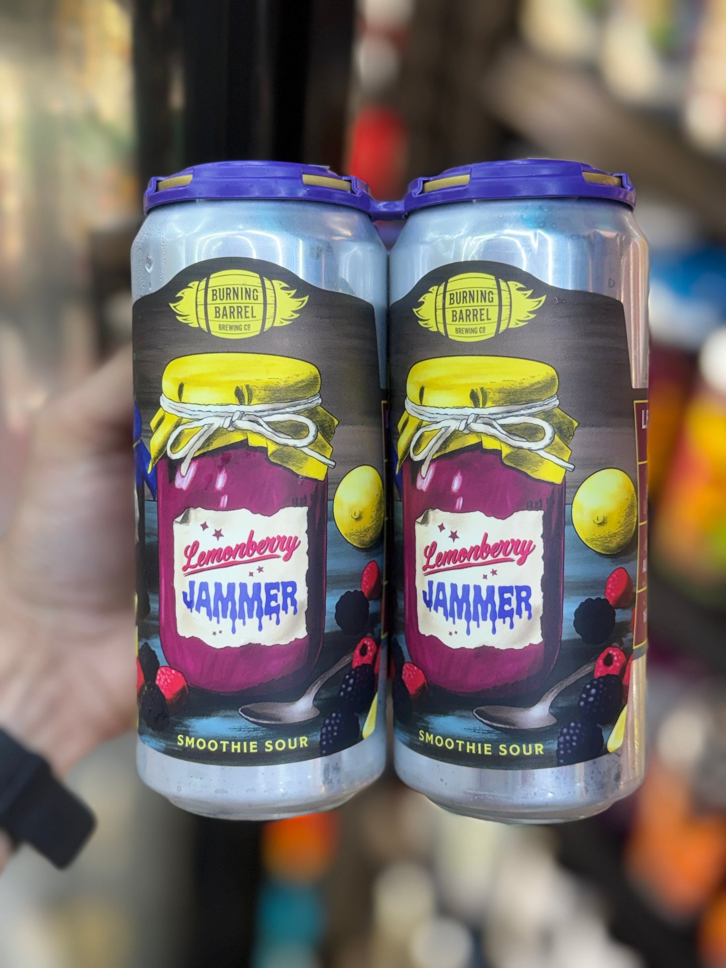 Burning Barrel Lemonberry Jammer Smoothie Sour 16oz Cans (4-Pack)