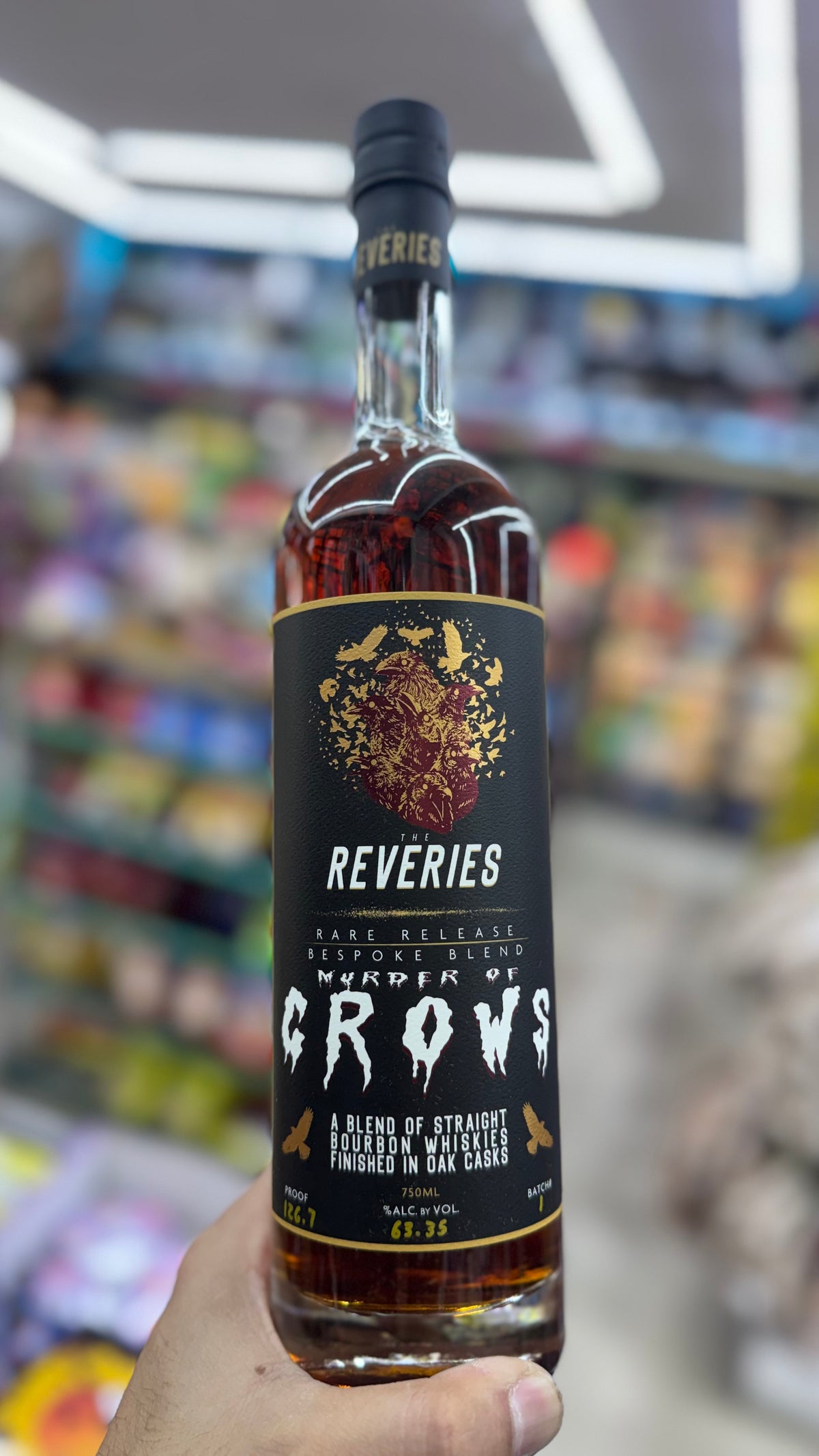 The Reveries Murder of Crows Bespoke Blend Straight Bourbon – Batch 1, MOC05 (Small Victories Imports) 750ml.