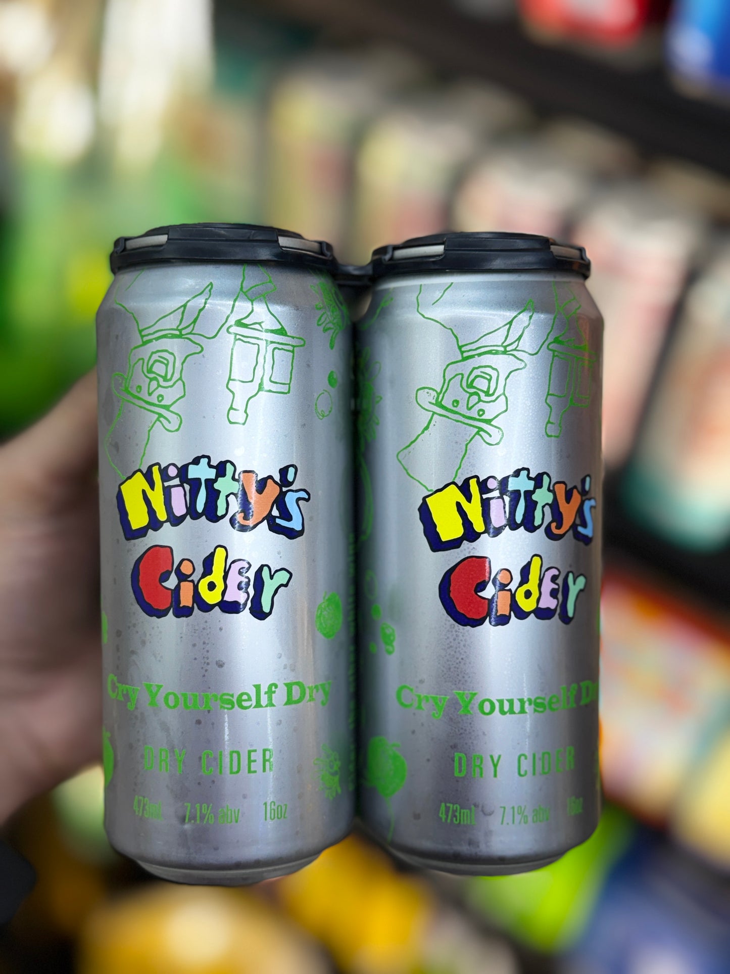 Nitty's Cider Cry Yourself Dry Dry Cider - 4 Pack Cans