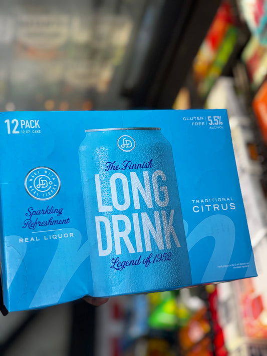 The Finnish Long Drink Traditional Citrus - 12 Pack Cans