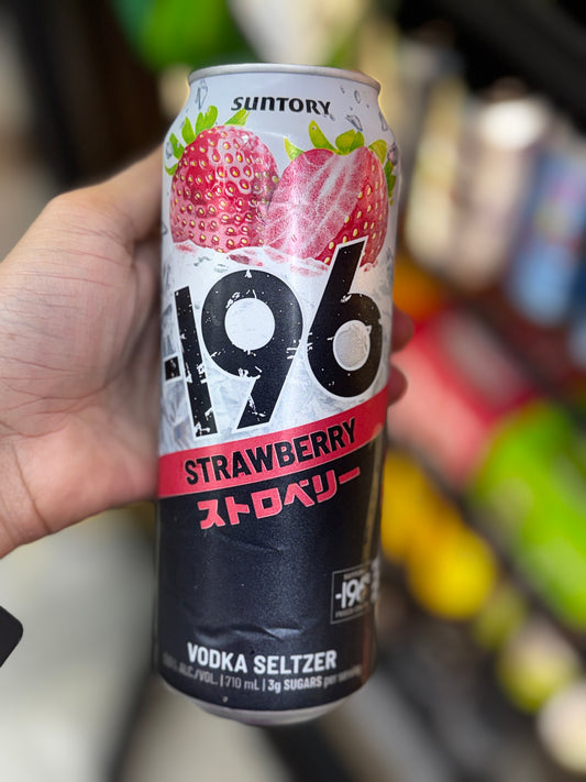Suntory -196 Strawberry Vodka Seltzer - Single Can