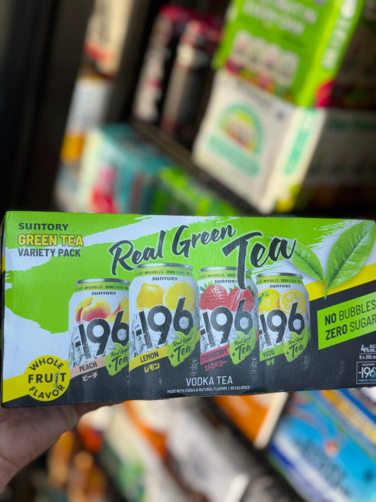 Suntory -196 Real Green Tea Variety 8 Pack