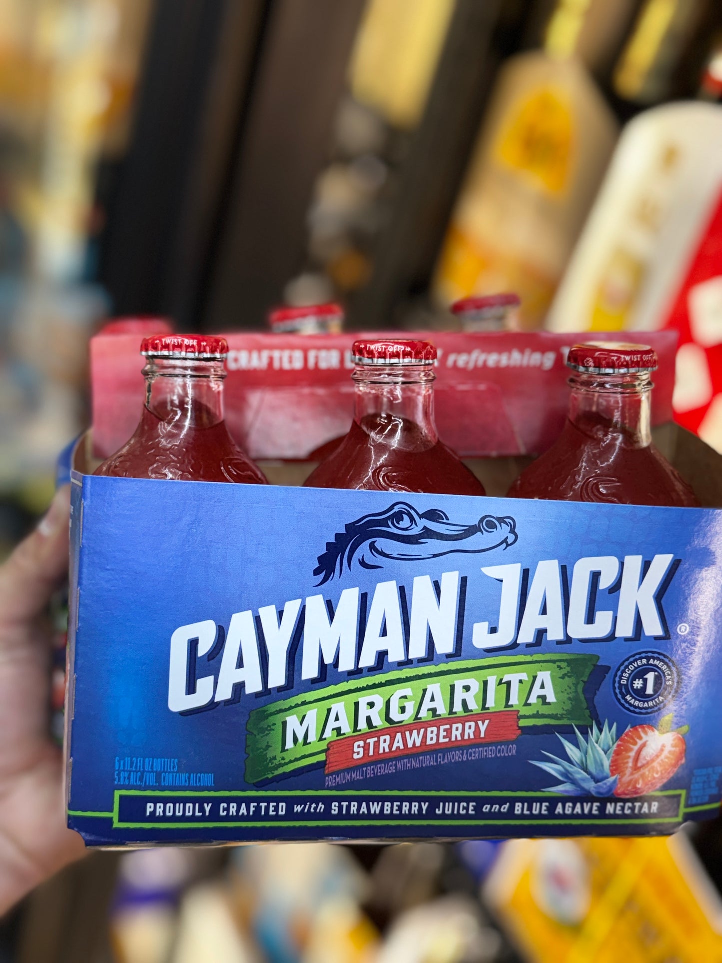 Cayman Jack Strawberry Margarita - 6 Pack Bottles
