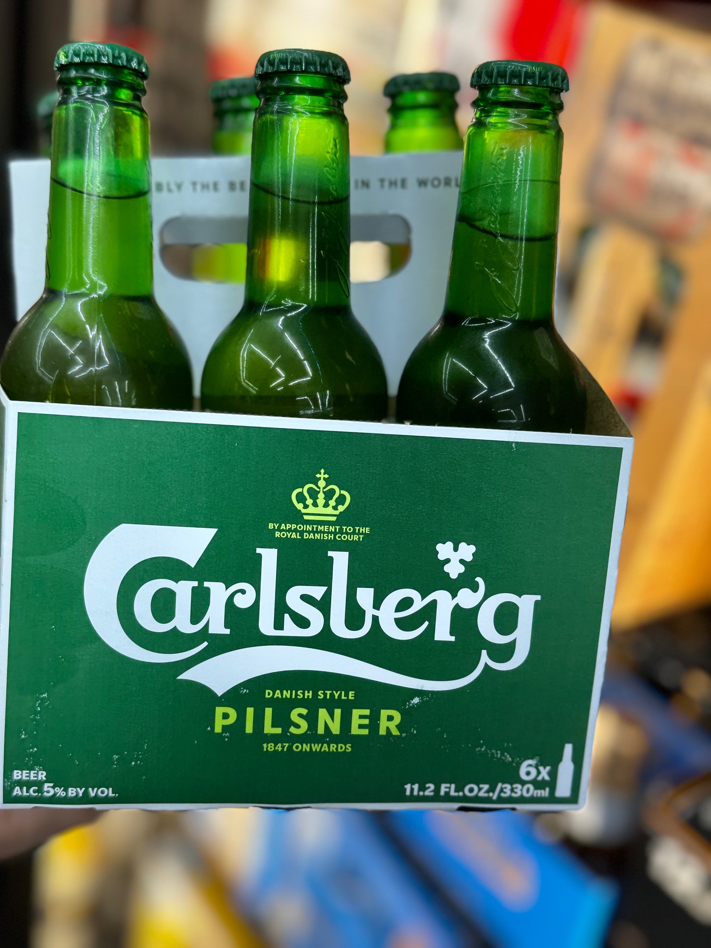 Carlsberg Danish Style Pilsner - 6 Pack Bottles