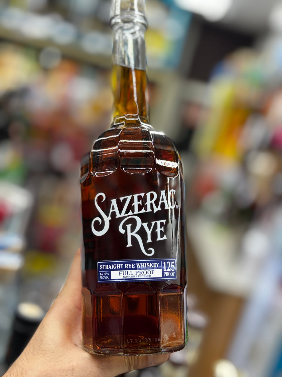 Sazerac straight rye whiskey full proof (125proof)