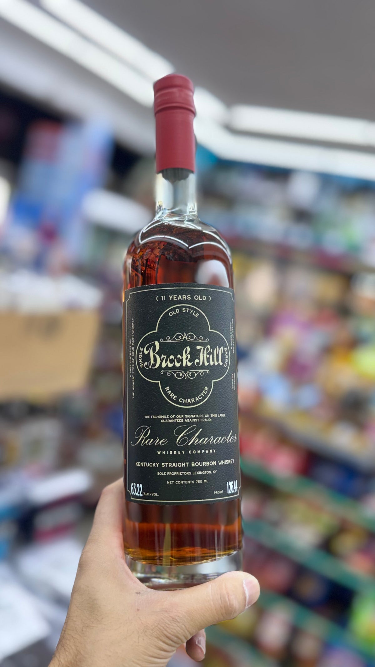 Brook Hill Rare Character 11 Year Single Barrel Kentucky Straight Bourbon Whiskey 750ml