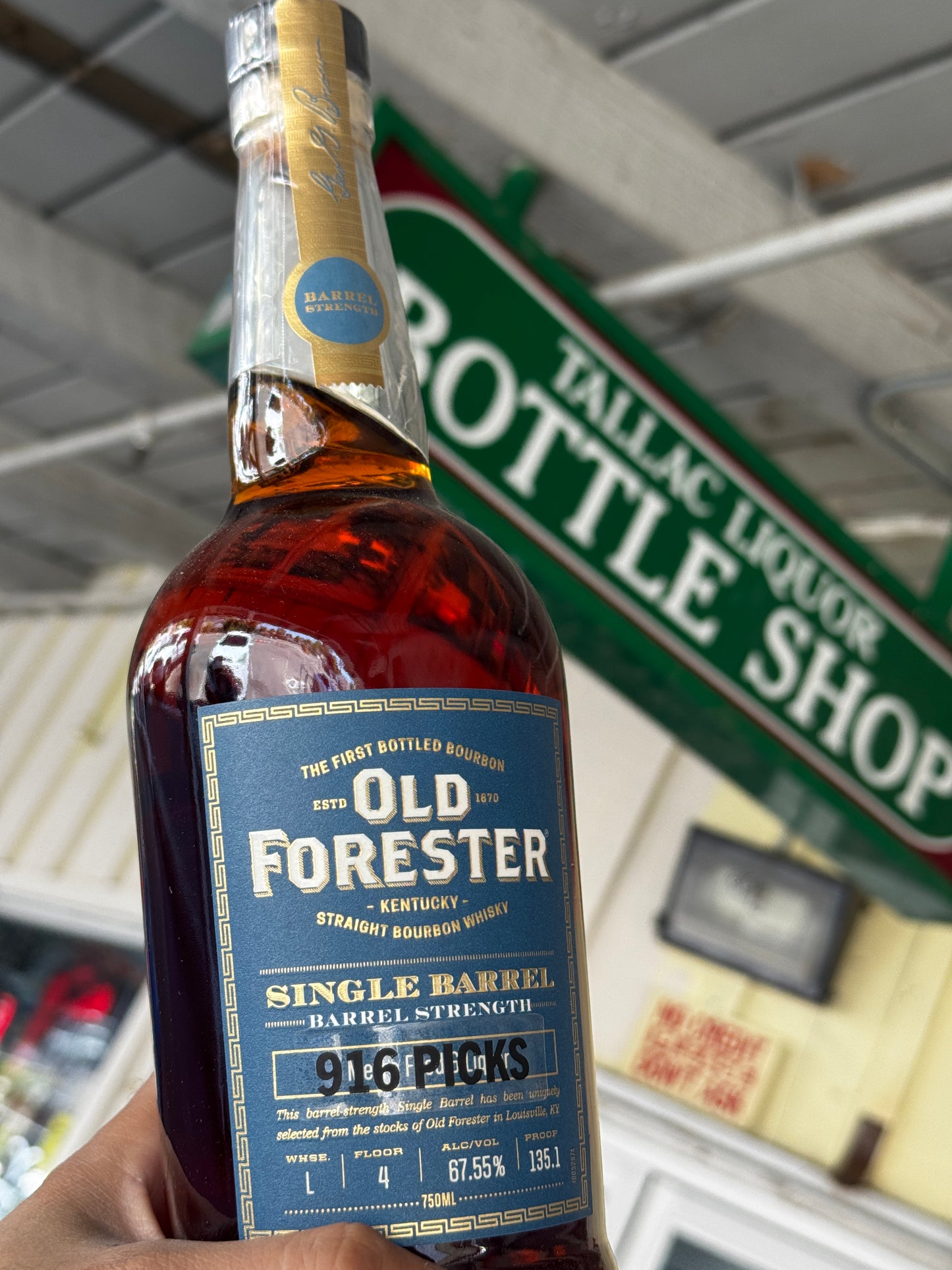 OLD FORESTER BARREL PROOF SINGLE BARREL 135.1 PROOF 750ML