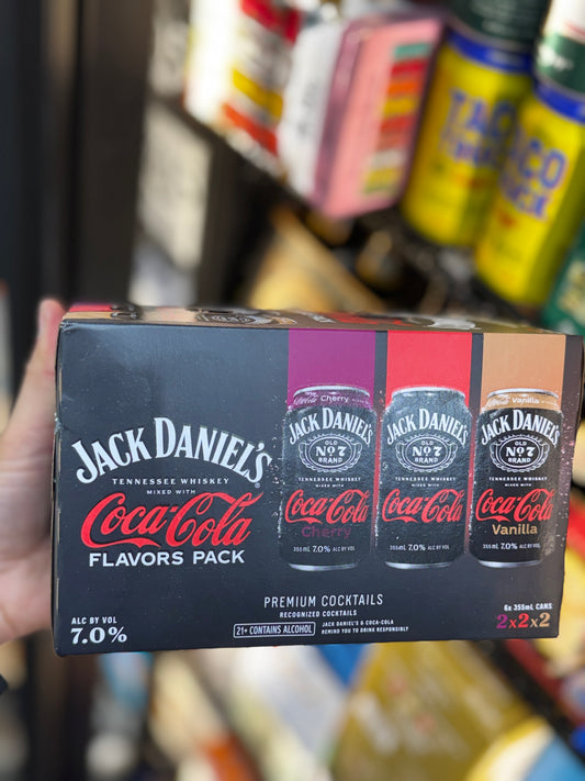 Jack Daniel's & Coca-Cola Flavors 6 Pack