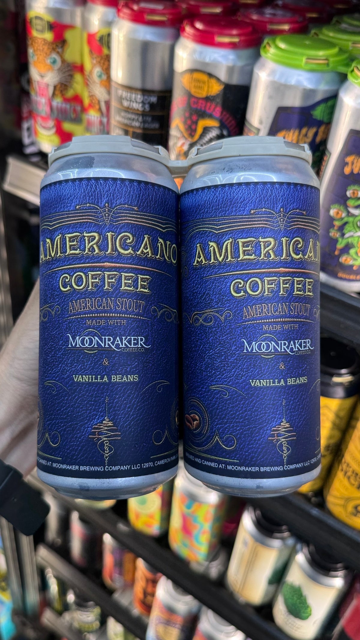 Moonraker Americano Coffee American Stout 16oz Cans (4-Pack)