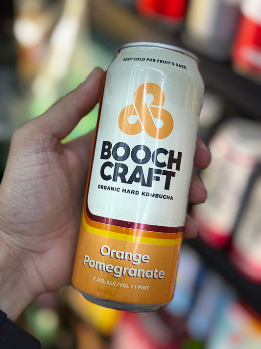 BoochCraft Orange Pomegranate Organic Hard Kombucha - Single Can