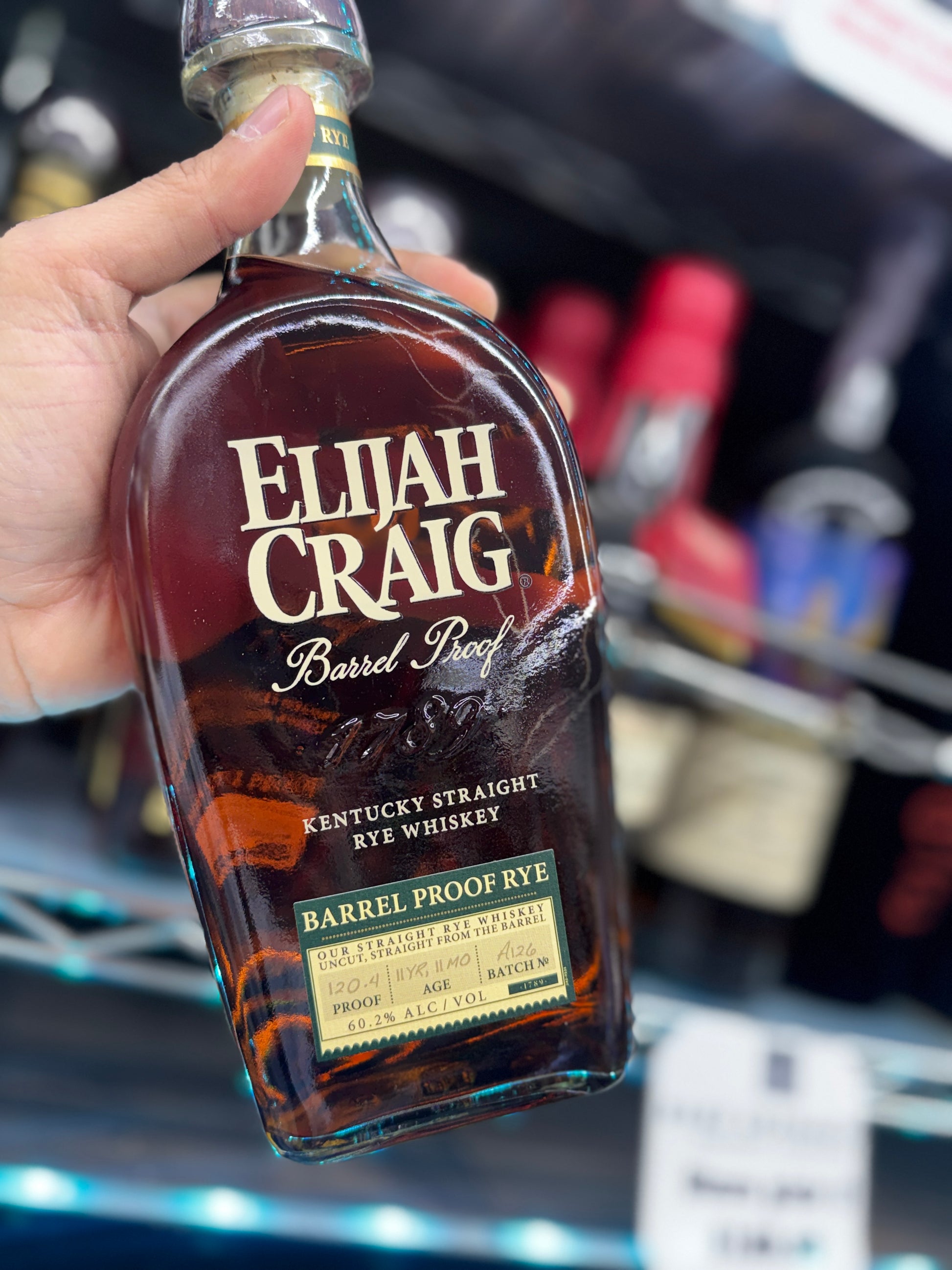 Elijah craig barrel proof rye