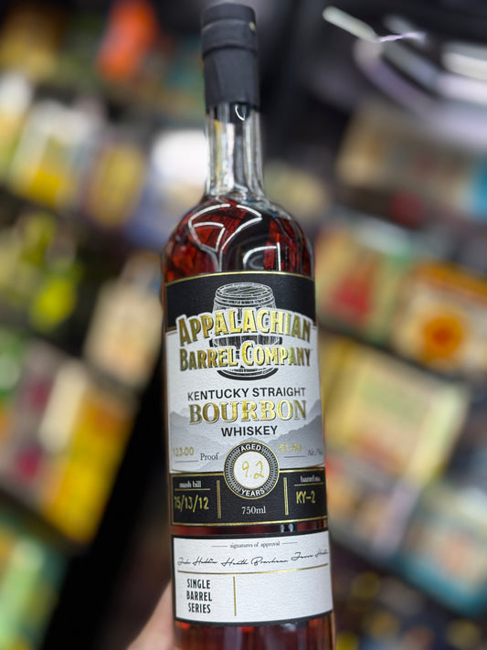 Appalachian Barrel Company 9.2 year bourbon wild turkey barrel | Tallac Liquors x 916 store pick