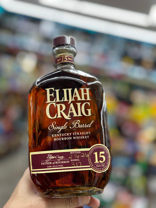 Elijah Craig 15 Year Old Single Barrel